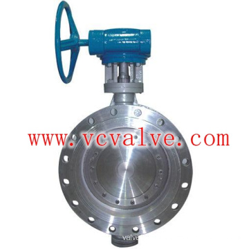 Cast Iron Dual Eccentric Butterfly Valve with Flange End